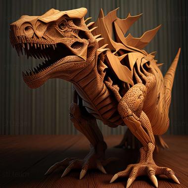 3D модель Динхейрозавр (STL)